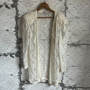 White Lace intericatly beaded jacket